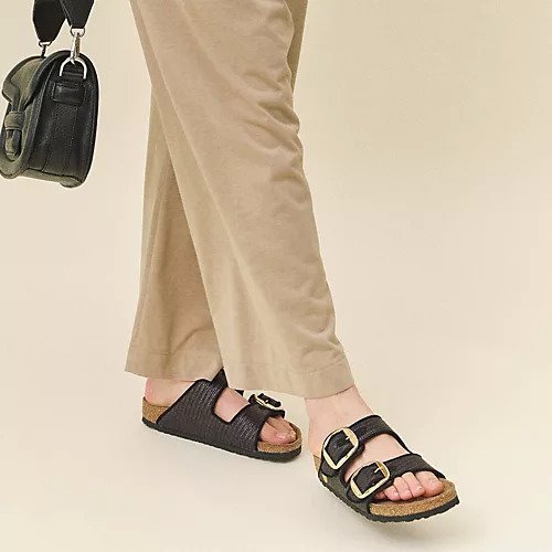 【ビルケンシュトック/BIRKENSTOCK】のArizona Big Buckle TEX Raffia NARROW 人気、トレンドファッション・服の通販 founy(ファニー) 　ファッション　Fashion　レディースファッション　Ladies' Fashion Online　エレガント 上品　Elegant　トレンド　Trend　パイピング　Piping　ビッグ　Big　ラグジュアリー　Luxury　ラフィア　Raffia　定番　Standard　other-2|ID: prp329100004486871 ipo3291000000032363535