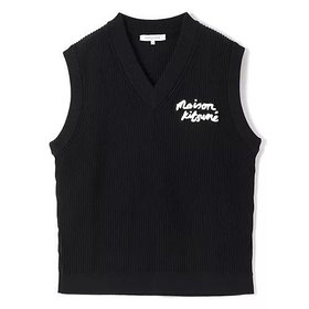 【メゾン キツネ/MAISON KITSUNE】 MAISON KITSUNE HANDWRITING VEST人気、トレンドファッション・服の通販 founy(ファニー) ファッション Fashion レディースファッション WOMEN アウター Coat Outerwear トップス・カットソー Tops/Tshirt ベスト/ジレ Gilets/Vests 2025年 2025 2025春夏・S/S Ss,Spring/Summer,2025 フィット Fit ベスト Vest ロング Long 洗える Washable |ID:prp329100004487094