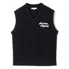【メゾン キツネ/MAISON KITSUNE】のMAISON KITSUNE HANDWRITING VEST BLACK|ID: prp329100004487094 ipo3291000000032100080