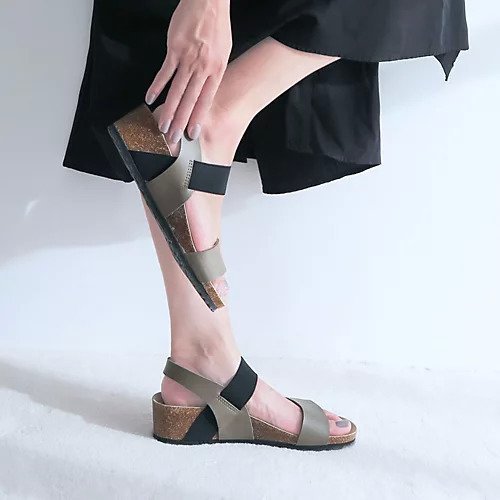 【エンチャンテッド/enchanted】のダブルベルトゴムウエッジサンダル 人気、トレンドファッション・服の通販 founy(ファニー) 　ファッション　Fashion　レディースファッション　WOMEN　ベルト　Belts　コルク　Cork　サンダル　Sandals　シンプル　Simple　ダブル　Double　フィット　Fit　ラップ　Wrap　リラックス　Relax　夏　Summer　 other-1|ID: prp329100004487103 ipo3291000000031632643