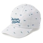 【メゾン キツネ/MAISON KITSUNE】のPROFILE FOX STRIPED 6P CAP ZINC GREY STRIPE|ID: prp329100004487105 ipo3291000000031632653