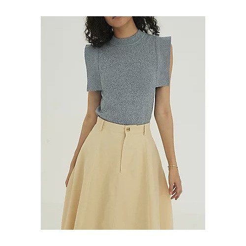 【クラネ/CLANE】のSQUARE SLEEVE KNIT TOPS 人気、トレンドファッション・服の通販 founy(ファニー) 　ファッション　Fashion　レディースファッション　Fashion for Women　トップス・カットソー　Cut & Sew Tops　ニット　Knit Tops & Sweaters　2025年　2025　2025春夏・S/S　Spring/Summer 2025 SS25　インナー　Innerwear　シンプル　Simple, Minimal　スクエア　Square, Square Shape　定番　Standard, Basic Item　other-2|ID: prp329100004493353 ipo3291000000033666361