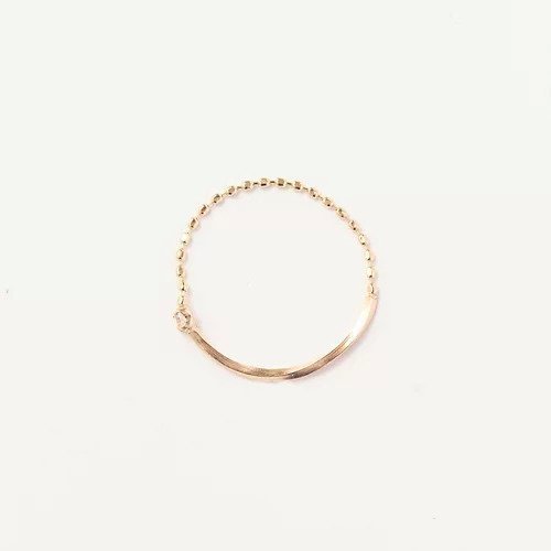 【フィービィー/phoebe】の【K10】プレートビジューチェーンリング 人気、トレンドファッション・服の通販 founy(ファニー) 　ファッション　Fashion　レディースファッション　Fashion for Women　アクセサリー　Fashion Accessories　イエロー　Yellow　ジュエリー　Jewelry, Accessories　ジュエル　Jewel, Gemstone　チェーン　Chain, Chain Strap　ツイスト　Tweed, Tweed Fabric　プレート　Plate, Dish　ギフト プレゼント　Gift / Present　other-2|ID: prp329100004493377 ipo3291000000034788241