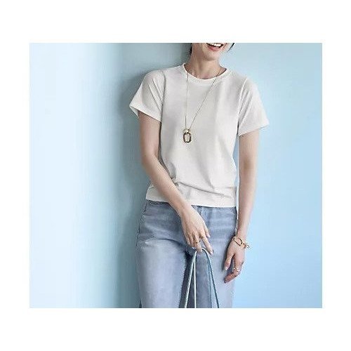 【スタイルデリ/STYLE DELI】のふにゃふにゃ柔らかクルーネックTシャツ インテリア・キッズ・メンズ・レディースファッション・服の通販 founy(ファニー) 　ファッション　Fashion　レディースファッション　WOMEN　トップス・カットソー　Tops/Tshirt　シャツ/ブラウス　Shirts/Blouses　ロング / Tシャツ　T-Shirts　イエロー　Yellow　インナー　Inner　カーディガン　Cardigan　キャミソール　Camisole　コンパクト　Compact　サロペット　Overalls　ジャケット　Jacket　トレンド　Trend　定番　Standard　フィット　Fit　フォルム　Form　ベーシック　Basic　半袖　Short Sleeve　ホワイト|ID: prp329100004496075 ipo3291000000031711550
