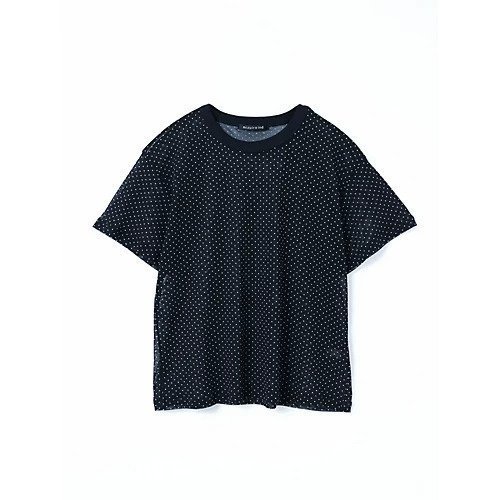 【ミズイロ インド/mizuiro ind】のメッシュドットクルーネックT インテリア・キッズ・メンズ・レディースファッション・服の通販 founy(ファニー) 　ファッション　Fashion　レディースファッション　WOMEN　シンプル　Simple　ドット　Dot　プリント　Print　メッシュ　Mesh　人気　Popularity　ネイビー|ID: prp329100004496083 ipo3291000000031711603