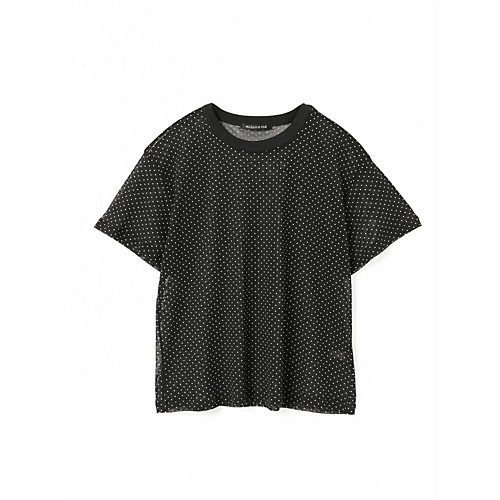 【ミズイロ インド/mizuiro ind】のメッシュドットクルーネックT 人気、トレンドファッション・服の通販 founy(ファニー) 　ファッション　Fashion　レディースファッション　WOMEN　シンプル　Simple　ドット　Dot　プリント　Print　メッシュ　Mesh　人気　Popularity　other-2|ID: prp329100004496083 ipo3291000000031711605