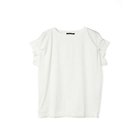 【ミズイロ インド/mizuiro ind】のフリルスリーブクルーネックプルオーバー オフホワイト|ID: prp329100004496086 ipo3291000000031711617