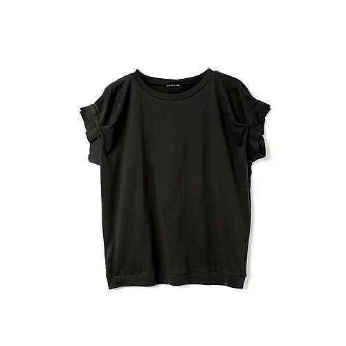 【ミズイロ インド/mizuiro ind】のフリルスリーブクルーネックプルオーバー 人気、トレンドファッション・服の通販 founy(ファニー) 　ファッション　Fashion　レディースファッション　WOMEN　トップス・カットソー　Tops/Tshirt　プルオーバー　Pullover　おすすめ　Recommend　カットソー　Cut And Sew　シルケット　Mercerization　シンプル　Simple　フリル　Frills　人気　Popularity　定番　Standard　other-2|ID: prp329100004496086 ipo3291000000031711623