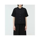 【ミズイロ インド/mizuiro ind】のポプリンハーフスリーブシャツ ブラック|ID: prp329100004496108 ipo3291000000031711798