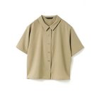 【ミズイロ インド/mizuiro ind】のポプリンハーフスリーブシャツ ベージュ|ID: prp329100004496108 ipo3291000000031711800