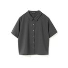 【ミズイロ インド/mizuiro ind】のポプリンハーフスリーブシャツ チャコールグレー|ID: prp329100004496108 ipo3291000000031711805