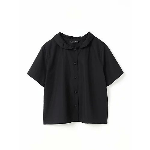 【ミズイロ インド/mizuiro ind】のギャザーカラーハーフスリーブシャツ 人気、トレンドファッション・服の通販 founy(ファニー) 　ファッション　Fashion　レディースファッション　WOMEN　トップス・カットソー　Tops/Tshirt　シャツ/ブラウス　Shirts/Blouses　ギャザー　Gather　シンプル　Simple　タイプライター　Typewriter　ベーシック　Basic　other-2|ID: prp329100004496111 ipo3291000000031711826