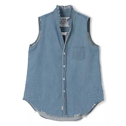 【フランク&アイリーン/Frank&Eileen】のRuffle Fiona 人気、トレンドファッション・服の通販 founy(ファニー) ファッション Fashion レディースファッション Fashion for Women クラッシュ Distressed, Crashed Style デニム Denim, Jeans Material フリル Frill, Ruffle ベスト Vest, Waistcoat ヴィンテージ Vintage Style 洗える Machine Washable other-1|ID: prp329100004496113 ipo3291000000031711835