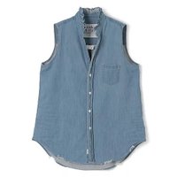 【フランク&アイリーン/Frank&Eileen】のRuffle Fiona 人気、トレンドファッション・服の通販 founy(ファニー) ファッション Fashion レディースファッション Fashion for Women クラッシュ Distressed, Crashed Style デニム Denim, Jeans Material フリル Frill, Ruffle ベスト Vest, Waistcoat ヴィンテージ Vintage Style 洗える Machine Washable |ID:prp329100004496113