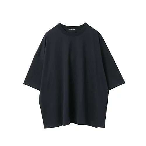【ミズイロ インド/mizuiro ind】のクルーネックワイドチュニック インテリア・キッズ・メンズ・レディースファッション・服の通販 founy(ファニー) 　ファッション　Fashion　レディースファッション　WOMEN　トップス・カットソー　Tops/Tshirt　シルケット　Mercerization　ビッグ　Big　ベーシック　Basic　メンズ　Mens　ワイド　Wide　ネイビー|ID: prp329100004496118 ipo3291000000031711873