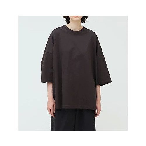 【ミズイロ インド/mizuiro ind】のクルーネックワイドチュニック インテリア・キッズ・メンズ・レディースファッション・服の通販 founy(ファニー) 　ファッション　Fashion　レディースファッション　WOMEN　トップス・カットソー　Tops/Tshirt　シルケット　Mercerization　ビッグ　Big　ベーシック　Basic　メンズ　Mens　ワイド　Wide　グレー|ID: prp329100004496118 ipo3291000000031711875