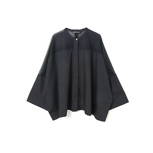 【ミズイロ インド/mizuiro ind】のスタンドカラーシアーシャツ インテリア・キッズ・メンズ・レディースファッション・服の通販 founy(ファニー) 　ファッション　Fashion　レディースファッション　WOMEN　トップス・カットソー　Tops/Tshirt　シャツ/ブラウス　Shirts/Blouses　シアー　Sheer　ブロード　Broad　人気　Popularity　今季　This Season　再入荷　Restock/Back In Stock/Re Arrival　春　Spring　ネイビー|ID: prp329100004496148 ipo3291000000031712190