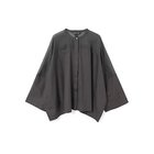 【ミズイロ インド/mizuiro ind】のスタンドカラーシアーシャツ チャコールグレー|ID: prp329100004496148 ipo3291000000031712192