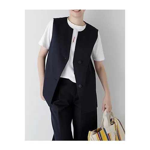 【ヒューマンウーマン/HUMAN WOMAN】のコンパクトギャバジレ 人気、トレンドファッション・服の通販 founy(ファニー) 　ファッション　Fashion　レディースファッション　WOMEN　アウター　Coat Outerwear　トップス・カットソー　Tops/Tshirt　ベスト/ジレ　Gilets/Vests　おすすめ　Recommend　シンプル　Simple　スタンダード　Standard　セットアップ　Set Up　プレミアム　Premium　ボトム　Bottom　マニッシュ　Mannish　 other-1|ID: prp329100004496156 ipo3291000000032296493