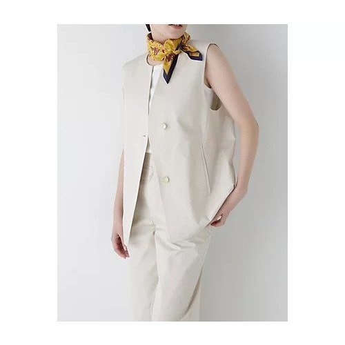 【ヒューマンウーマン/HUMAN WOMAN】のコンパクトギャバジレ インテリア・キッズ・メンズ・レディースファッション・服の通販 founy(ファニー) 　ファッション　Fashion　レディースファッション　WOMEN　アウター　Coat Outerwear　トップス・カットソー　Tops/Tshirt　ベスト/ジレ　Gilets/Vests　おすすめ　Recommend　シンプル　Simple　スタンダード　Standard　セットアップ　Set Up　プレミアム　Premium　ボトム　Bottom　マニッシュ　Mannish　ベージュ|ID: prp329100004496156 ipo3291000000032308890