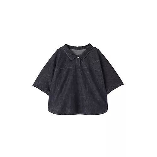 【ヒューマンウーマン/HUMAN WOMAN】のライトオンスデニムブラウス 人気、トレンドファッション・服の通販 founy(ファニー) 　ファッション　Fashion　レディースファッション　WOMEN　トップス・カットソー　Tops/Tshirt　シャツ/ブラウス　Shirts/Blouses　おすすめ　Recommend　シンプル　Simple　スカーチョ　Scarcio　スタンダード　Standard　セットアップ　Set Up　デニム　Denim　ボトム　Bottom　夏　Summer　other-2|ID: prp329100004496158 ipo3291000000031712385