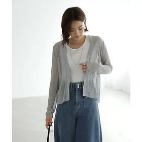 【スタイルデリ/STYLE DELI】 シアーで涼しいストライプ編みカーディガン人気、トレンドファッション・服の通販 founy(ファニー) ファッション Fashion レディースファッション WOMEN トップス・カットソー Tops/Tshirt カーディガン Cardigans カーディガン Cardigan コンパクト Compact シアー Sheer シンプル Simple ストライプ Stripe ストレート Straight トッパー Topper 定番 Standard ノースリーブ No Sleeve 長袖 Long Sleeve フィット Fit フレア Flare ベーシック Basic メランジ Melange 無地 Plain Color ワイド Wide 夏 Summer エレガント 上品 Elegant |ID:prp329100004496159