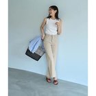 【スタイルデリ/STYLE DELI】のウエストにゴム内蔵のストレッチコットンストレートパンツ グレージュ|ID: prp329100004496161 ipo3291000000031712885