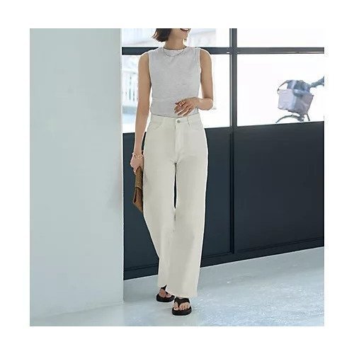 【スタイルデリ/STYLE DELI】のウエストにゴム内蔵のストレッチコットンストレートパンツ インテリア・キッズ・メンズ・レディースファッション・服の通販 founy(ファニー) https://founy.com/ ファッション Fashion レディースファッション WOMEN パンツ Pants 春 Spring ショーツ Shorts シルバー Silver ストレッチ Stretch ストレート Straight デニム Denim ループ Loop ロールアップ Roll Up ワイド Wide S/S・春夏 Ss・Spring/Summer 夏 Summer |ID: prp329100004496161 ipo3291000000031712886