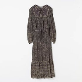 【シー ニューヨーク/Sea NEW YORK】のエスニック柄ワンピース 人気、トレンドファッション・服の通販 founy(ファニー) ファッション Fashion レディースファッション WOMEN ワンピース Dress エスニック Ethnic スリーブ Sleeve ドレス Dress ミリタリー Military リラックス Relax 長袖 Long Sleeve |ID:prp329100004496183