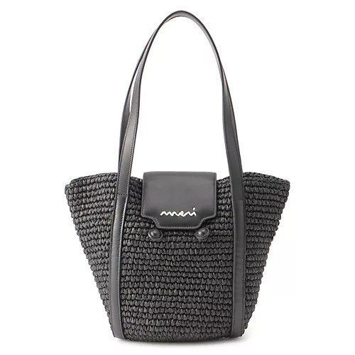 【マルニ/MARNI】のTOTE SMALL インテリア・キッズ・メンズ・レディースファッション・服の通販 founy(ファニー) ファッション Fashion レディースファッション Fashion for Women バッグ Bags 2025年 2025 2025春夏・S/S Spring/Summer 2025 SS25 フラップ Flap, Flap Pocket リゾート Resort, Vacation Style BLACK|ID: prp329100004496185 ipo3291000000034865731