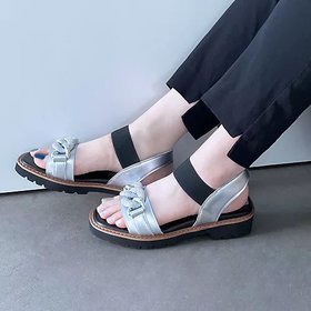 【エンチャンテッド/enchanted】 リングアクセントゴムストラップタンクソールサンダル人気、トレンドファッション・服の通販 founy(ファニー) ファッション Fashion レディースファッション WOMEN サンダル Sandals チェーン Chain フィット Fit モチーフ Motif |ID:prp329100004496195