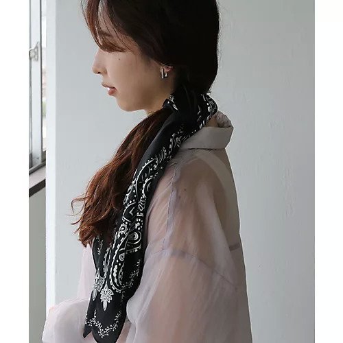 【コレカラ/collecala】のモノトーンペイズリー柄スカーフ 人気、トレンドファッション・服の通販 founy(ファニー) 　ファッション　Fashion　レディースファッション　WOMEN　おすすめ　Recommend　スカーフ　Scarf　ベーシック　Basic　ペイズリー　Paisley　モノトーン　Monotone　ワンポイント　One Point　other-2|ID: prp329100004496200 ipo3291000000031713499