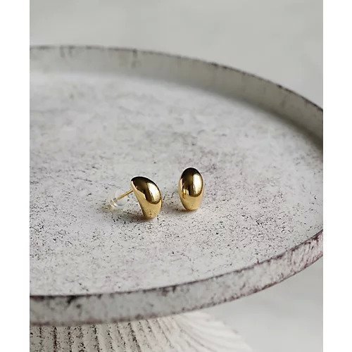 【コレカラ/collecala】の[silver925]ドロップスタッドピアス〈金属アレルギー対応〉 インテリア・キッズ・メンズ・レディースファッション・服の通販 founy(ファニー) 　ファッション　Fashion　レディースファッション　Fashion for Women　シルバー　Silver, Metallic Silver　シンプル　Simple, Minimal　ドロップ　Drop Shoulder, Dropped Style　フォルム　Silhouette, Form　ポーチ　Pouch, Small Case　エレガント 上品　Elegant　ゴールド|ID: prp329100004496206 ipo3291000000031713590