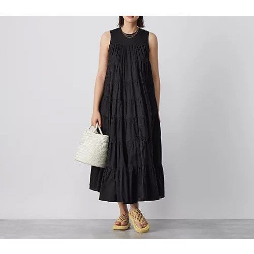 【マリハ/MARIHA】のミューズのドレス インテリア・キッズ・メンズ・レディースファッション・服の通販 founy(ファニー) 　ファッション　Fashion　レディースファッション　WOMEN　ワンピース　Dress　ドレス　Party Dresses　ジャケット　Jacket　ティアード　Tiered　ドレス　Dress　ノースリーブ　No Sleeve　バランス　Balance　ロング　Long　エレガント 上品　Elegant　羽織　Haori　オニキス|ID: prp329100004496285 ipo3291000000031715643