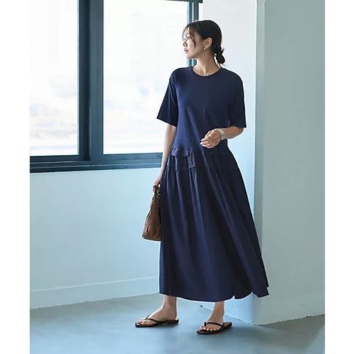 【スタイルデリ/STYLE DELI】の【Made in JAPAN】生地コンビボリュームスカート半袖ワンピース インテリア・キッズ・メンズ・レディースファッション・服の通販 founy(ファニー) https://founy.com/ ファッション Fashion レディースファッション WOMEN スカート Skirt カットソー Cut And Sew ギャザー Gather フォルム Form フレア Flare ポケット Pocket 半袖 Short Sleeve 日本製 Made In Japan |ID: prp329100004496290 ipo3291000000031715717