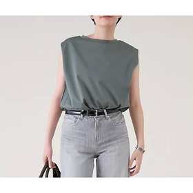 【マルティニーク/martinique】 《定番》ポンチノースリプルオーバー人気、トレンドファッション・服の通販 founy(ファニー) ファッション Fashion レディースファッション Fashion for Women トップス・カットソー Cut & Sew Tops カジュアルプルオーバー・ニットトップス Pullovers & Knit Tops / Casual Pullovers おすすめ Recommended / Our Picks シルケット Silket, Silky Cotton ストレート Straight, Straight Cut スリット Slit, Slit Detail ノースリーブ Sleeveless, No-Sleeve ボトム Bottoms, Lower Wear 定番 Standard, Basic Item |ID:prp329100004497562