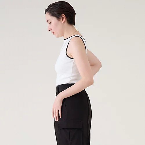 【マルティニーク/martinique】のコットンフライスノースリーブ 人気、トレンドファッション・服の通販 founy(ファニー) 　ファッション　Fashion　レディースファッション　Fashion for Women　トップス・カットソー　Cut & Sew Tops　キャミソール&ノースリーブ　Camisoles & Sleeveless Tops　おすすめ　Recommended / Our Picks　インナー　Innerwear　ストレッチ　Stretch, Stretchy Fabric　トレンド　Trend, Trending Now　パイピング　Piping, Trim Design　フィット　Fit, Slim Fit　ボトム　Bottoms, Lower Wear　定番　Standard, Basic Item　日本製　Made In Japan　other-2|ID: prp329100004497565 ipo3291000000031728183