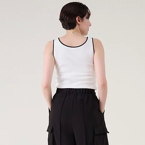 【マルティニーク/martinique】のコットンフライスノースリーブ 人気、トレンドファッション・服の通販 founy(ファニー) 　ファッション　Fashion　レディースファッション　Fashion for Women　トップス・カットソー　Cut & Sew Tops　キャミソール&ノースリーブ　Camisoles & Sleeveless Tops　おすすめ　Recommended / Our Picks　インナー　Innerwear　ストレッチ　Stretch, Stretchy Fabric　トレンド　Trend, Trending Now　パイピング　Piping, Trim Design　フィット　Fit, Slim Fit　ボトム　Bottoms, Lower Wear　定番　Standard, Basic Item　日本製　Made In Japan　other-3|ID: prp329100004497565 ipo3291000000031728185