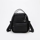 【トプカピ/TOPKAPI】の【Breath TOPKAPI】【撥水】ツヤ ナイロン レザーハンドル ミニ リュック ブラック|ID: prp329100004497630 ipo3291000000031728680