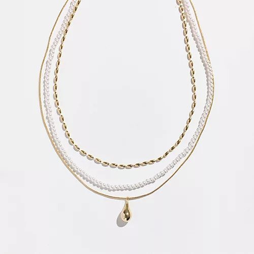 【フィービィー/phoebe】のパール ドロップメタル3連ネックレス ゴールド インテリア・キッズ・メンズ・レディースファッション・服の通販 founy(ファニー) https://founy.com/ ファッション Fashion レディースファッション WOMEN ジュエリー Jewelry ネックレス Necklaces オケージョン Occasion チェーン Chain ドロップ Drop ネックレス Necklace パール Pearl メタル Metal モチーフ Motif |ID: prp329100004497648 ipo3291000000031728824