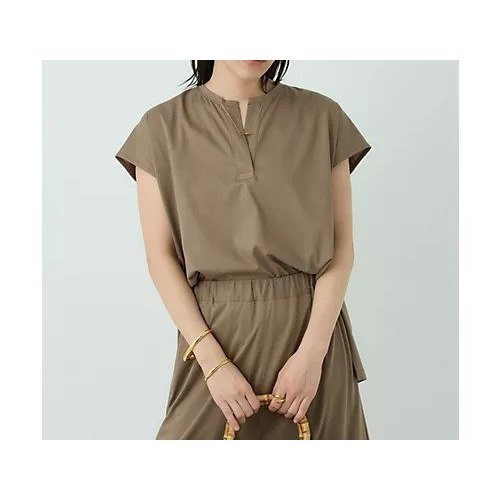 【カオス/Chaos】のシシカットプルオーバー インテリア・キッズ・メンズ・レディースファッション・服の通販 founy(ファニー) 　ファッション　Fashion　レディースファッション　Fashion for Women　トップス・カットソー　Cut & Sew Tops　カジュアルプルオーバー・ニットトップス　Pullovers & Knit Tops / Casual Pullovers　2025年　2025　2025春夏・S/S　Spring/Summer 2025 SS25　エレガント 上品　Elegant　スキッパー　Skipper, Open Collar　スリーブ　Sleeve, Long Sleeve / Short Sleeve　セットアップ　Set-Up, Coordinated Outfit　フレンチ　French, French Style　羽織　Haori, Light Jacket　モカ|ID: prp329100004499203 ipo3291000000034716314