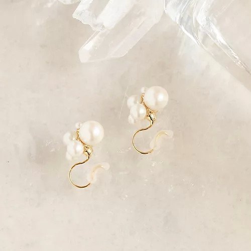 【フィービィー/phoebe】の【金属アレルギー対応】【痛くないシリーズ】ファンシーパールライトフィットイヤリング 人気、トレンドファッション・服の通販 founy(ファニー) 　ファッション　Fashion　レディースファッション　WOMEN　ジュエリー　Jewelry　リング　Rings　イヤリング　Earrings　イヤリング　Earrings　パール　Pearl　ランダム　Random　エレガント 上品　Elegant　軽量　Lightweight　other-3|ID: prp329100004500661 ipo3291000000031754306