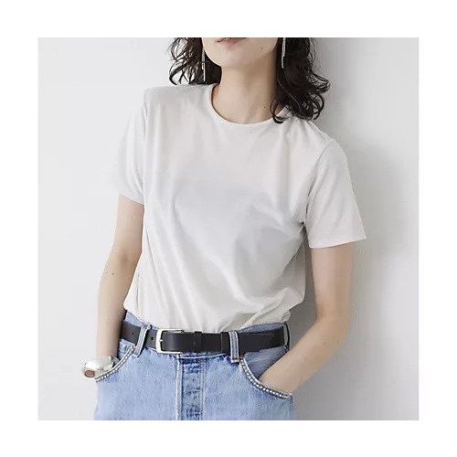 【ウィムガゼット/Whim Gazette】の【THE PAUSE】ベロアコンパクトTシャツ インテリア・キッズ・メンズ・レディースファッション・服の通販 founy(ファニー) 　ファッション　Fashion　レディースファッション　WOMEN　トップス・カットソー　Tops/Tshirt　シャツ/ブラウス　Shirts/Blouses　ロング / Tシャツ　T-Shirts　ベロア　Velour　ヴィンテージ　Vintage　グラデーション　Gradation　コンパクト　Compact　シンプル　Simple　ストレッチ　Stretch　ベロア　Velor　ワーク　Work　2025年　2025　2025春夏・S/S　Ss,Spring/Summer,2025　オフホワイト|ID: prp329100004503148 ipo3291000000031778175