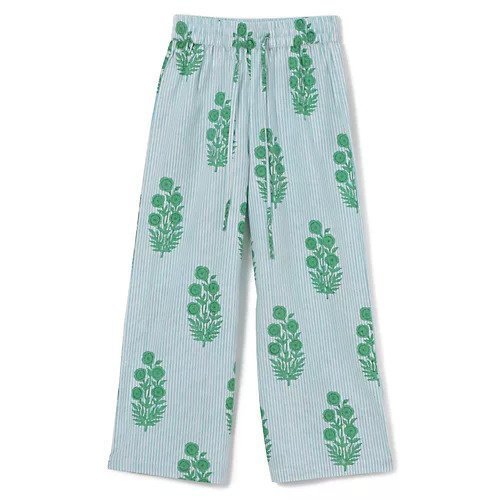 【エスゼット ブロックプリント/SZ Blockprints】の【HPS別注】PANTS インテリア・キッズ・メンズ・レディースファッション・服の通販 founy(ファニー) https://founy.com/ ファッション Fashion レディースファッション WOMEN パンツ Pants インド India ストライプ Stripe フラワー Flower ブロック Block プリント Print 別注 Special Order 洗える Washable |ID: prp329100004503156 ipo3291000000031778218