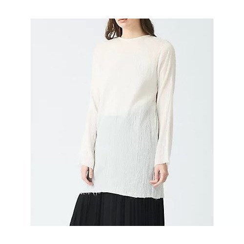 【ミズイロ インド/mizuiro ind】のコットンクレープチュニックプルオーバー 人気、トレンドファッション・服の通販 founy(ファニー) 　ファッション　Fashion　レディースファッション　WOMEN　トップス・カットソー　Tops/Tshirt　プルオーバー　Pullover　インド　India　スリット　Slit　エレガント 上品　Elegant　other-3|ID: prp329100004504507 ipo3291000000031790640