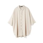 【ミズイロ インド/mizuiro ind】のハーフスリーブワイドチュニックシャツ ベージュ|ID: prp329100004504509 ipo3291000000031790652