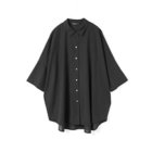 【ミズイロ インド/mizuiro ind】のハーフスリーブワイドチュニックシャツ ブラック|ID: prp329100004504509 ipo3291000000031975208