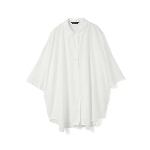 【ミズイロ インド/mizuiro ind】のハーフスリーブワイドチュニックシャツ 人気、トレンドファッション・服の通販 founy(ファニー) 　ファッション　Fashion　レディースファッション　WOMEN　トップス・カットソー　Tops/Tshirt　シャツ/ブラウス　Shirts/Blouses　ベーシック　Basic　リネン　Linen　羽織　Haori　other-3|ID: prp329100004504509 ipo3291000000031975209