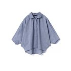 【ミズイロ インド/mizuiro ind】のギャザードルマンシャツ ネイビー|ID: prp329100004504511 ipo3291000000032425854