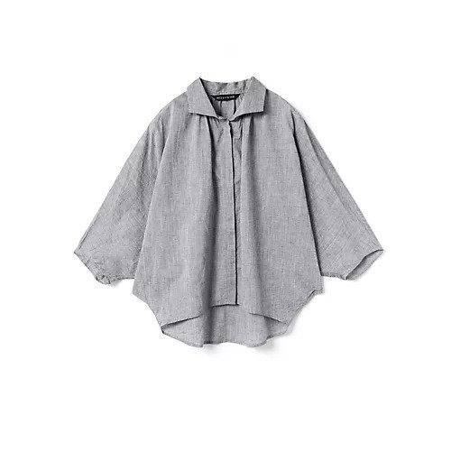 【ミズイロ インド/mizuiro ind】のギャザードルマンシャツ インテリア・キッズ・メンズ・レディースファッション・服の通販 founy(ファニー) 　ファッション　Fashion　レディースファッション　Fashion for Women　トップス・カットソー　Cut & Sew Tops　シャツ・ブラウス・オフィスカジュアル　Elegant Blouses & Button-Ups　バランス　Balance, Style Balance　人気　Popular, Best Seller　今季　This Season, Current Season　再入荷　Restock / Back in Stock　夏　Summer　グレー|ID: prp329100004504511 ipo3291000000032487241